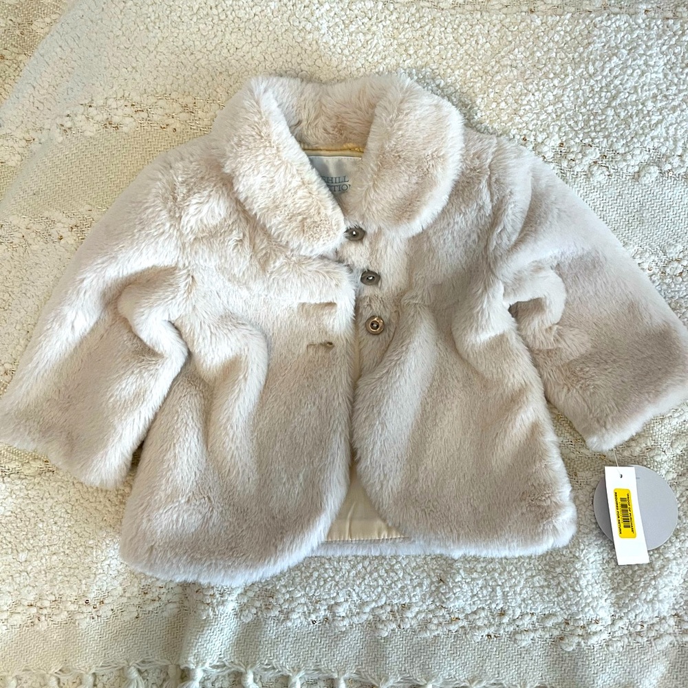 Infant fur coat